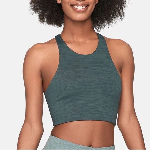 Outdoor Voices TechSweat™ Crop Top in Evergreen XS - Picture 1 of 5